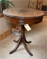 ROUND LAMP TABLE 2 DRAWERS