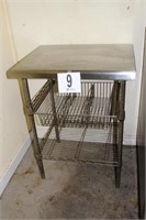 Stainless Steel Container Prep Table (18x24x31")
