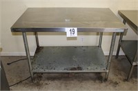 Stainless Steel Prep Table (48x30x35")