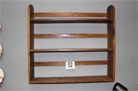 Wooden Wall Shelf with (3) Shelves (37x35")
