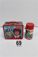 Annie Metal Lunchbox with a Thermos