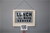 Wall Decor 'Lunch Now Being Served' (15x11x14")