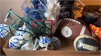 COLTS PARTY COLLECTION & PURDUE FOOTBALL CLOCK