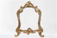 19th.C Soromany Bronze Silver Mirror, Signed
