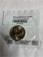 2012 uncirculated Native American dollar