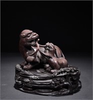 Republican Chinese Hand Made Chengxiang Wood Beast