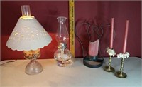 OIL LAMPS & CANDLE HOLDERS