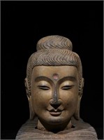 Chinese Stone Carved Buddha Head