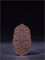 Chinese Chengxiang Wood Carved Plauqe