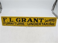 F.L. GRANT SALAMANCA FURNITURE & UNDERTAKING SIGN