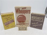 4 EARLY CANDY & COUGH DROP BOXES