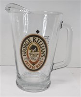 George Killian's Irish Red Glass Beer Pitcher Logo