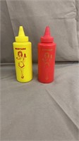 Ketchup mustard bottles