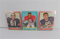 LOT OF 3 1963 TOPPS HOFERS DITKA GEORGE WILSON RC