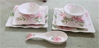 ARMOUR HAND PAINTED BRIDE & GROOM DISH SET