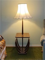 Walnut Retro Mid Century Modern Lamp Table