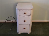 Vintage Painted 3 Drawer Side Table