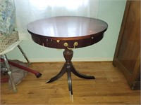 Mahogany Drum Table
