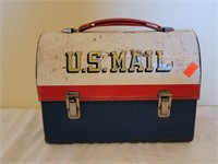 Vintage Aladdin U.S. Mail Metal Lunchbox