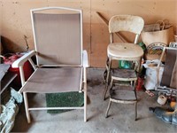 Vintage Cosco Stool and Folding Chair