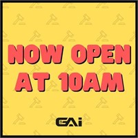 NOW OPEN AT 10AM!