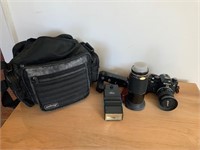 Nikon camera, equipment and bag