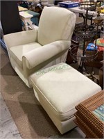 Padded arm chair rocker with matching rocker