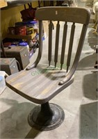 Unmarked antique school chair/wooden chair with