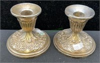 Fisher weighted sterling silver candle sticks