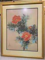 Framed and double matted David Lee watercolor