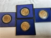 4 American revolution bicentennial medals