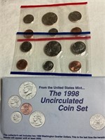 1998 uncirculated mint coin set