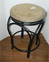 Metal counter-height swivel stool
