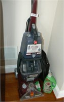 Hoover Power Scrub floor cleaner and solution