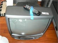 Small old school TV and remote