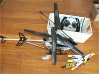 2 remote control helicopters