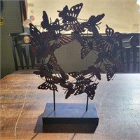 Metal butterfly art