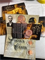 4 Lincoln cent sets