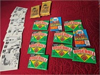 VARIOUS MBL WAX PACKS AND COCA COLA CARDS