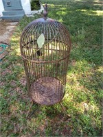 49 inch tall bird cage as is iron