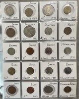Lot of 20 assorted foreign Coins