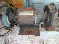 Vintage dual bench grinder works