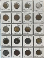 Lot of 20 assorted foreign coins