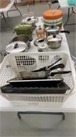 Pots, Pans, Cake Holder & Other Misc Cookware