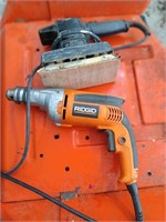 Ridgid drill and sander both work