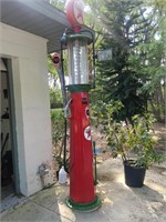 Fry visible gas pump restored 10 ft tall patented