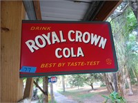 Reproduction tin sign Royal crown flange side