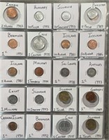 Lot of 20 Assorted Foreign Coins