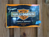 Reproduction tin sign Harley-Davidson sign 12 in