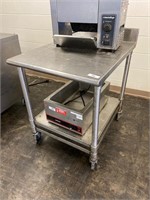 Stainless Steel Work Table w/ Dual Shelves